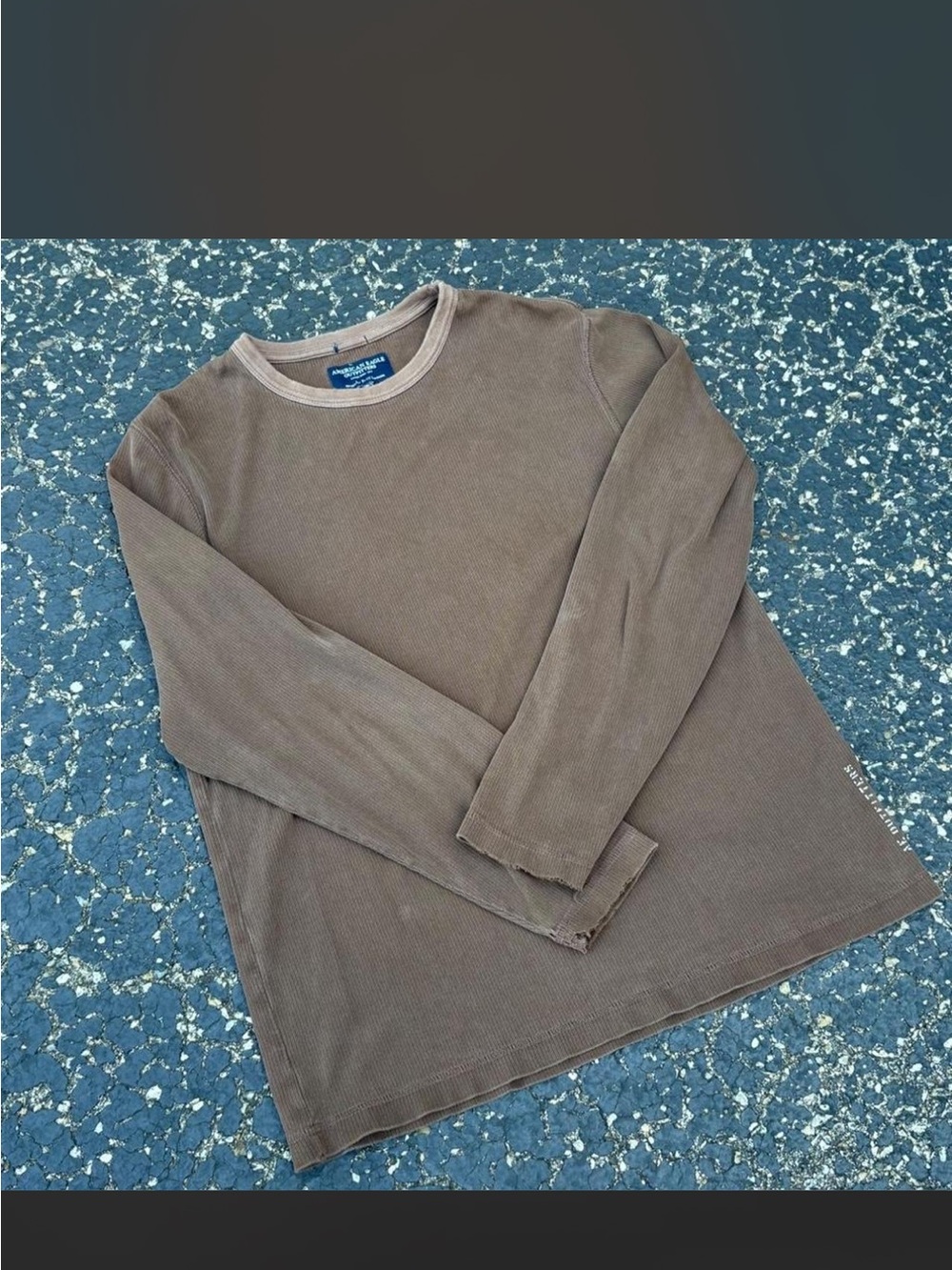 Vintage y2k American Eagle brown essential long sleeve🐻